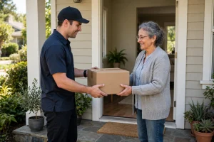 Home medical equipment delivery at a patient's doorway — DME billing denials guide