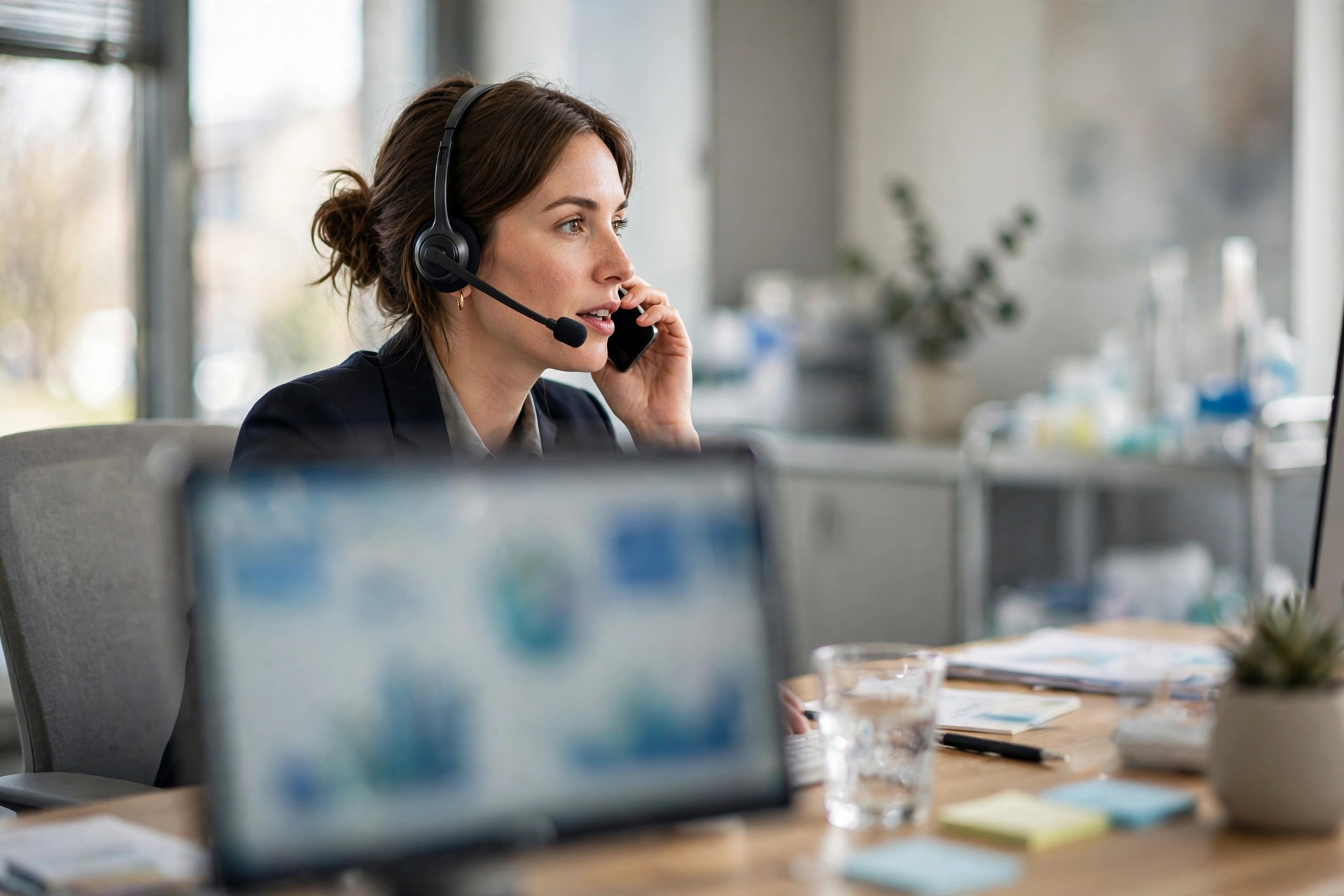 AR specialist following up with an insurance payer by phone — old medical claims recovery