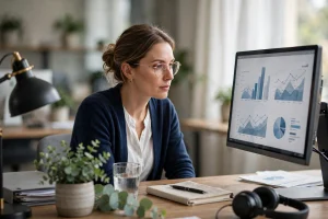 Billing office staff reviewing aging claims reports on a monitor — how to recover old AR medical claims guide